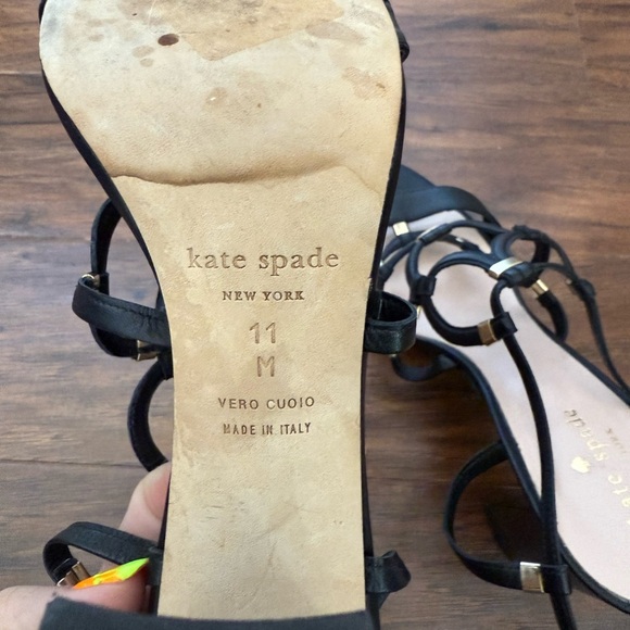 Kate Spade Black Strappy Dress Sandals-Elegant Party-Size11 - Picture 11 of 13